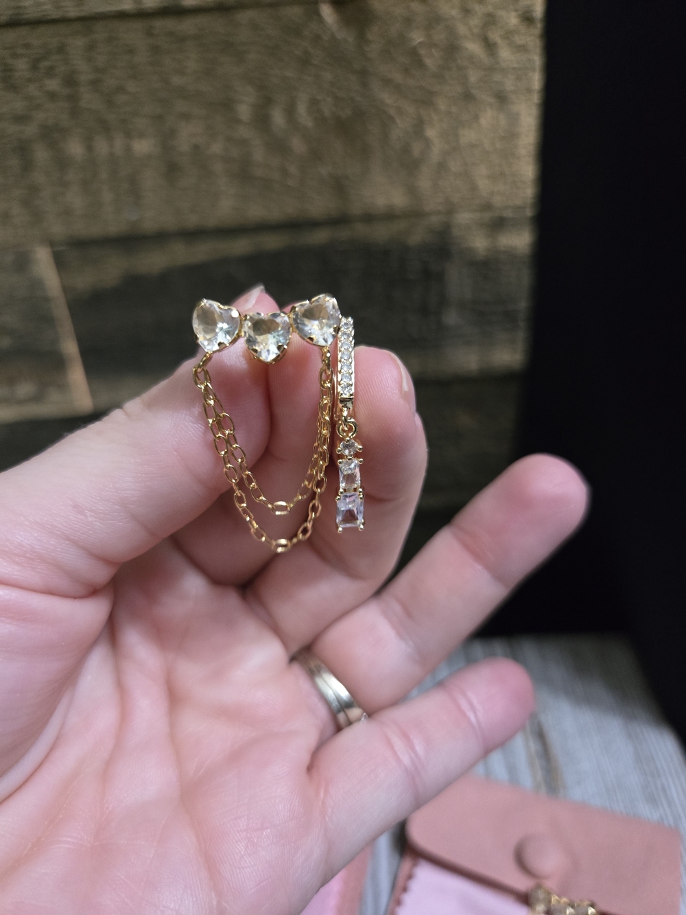 18k Gold Filled Earrings: TWO PAIRS